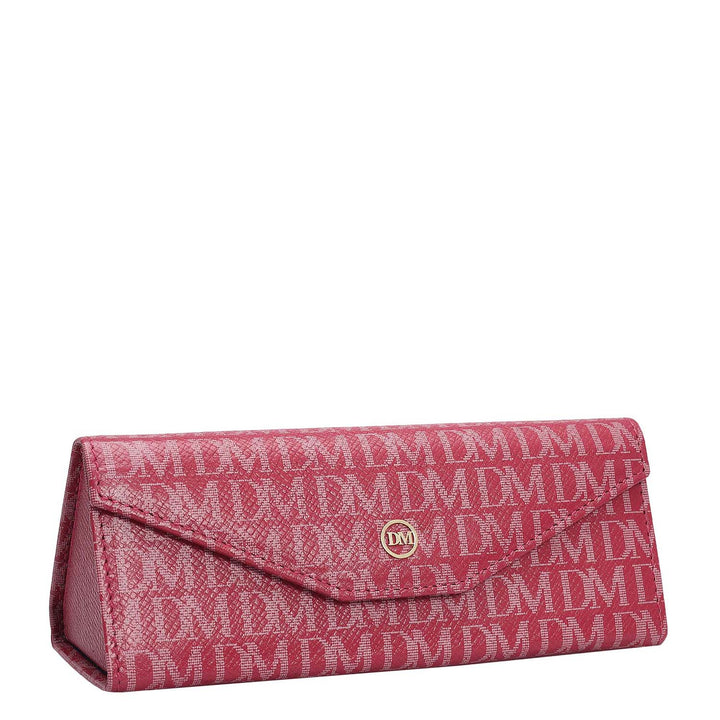 Monogram Leather Spectacle Case - Plumberry