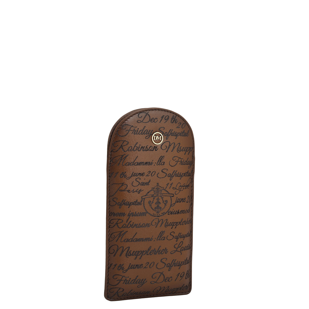 Signato Leather Spectacle Case - Cognac