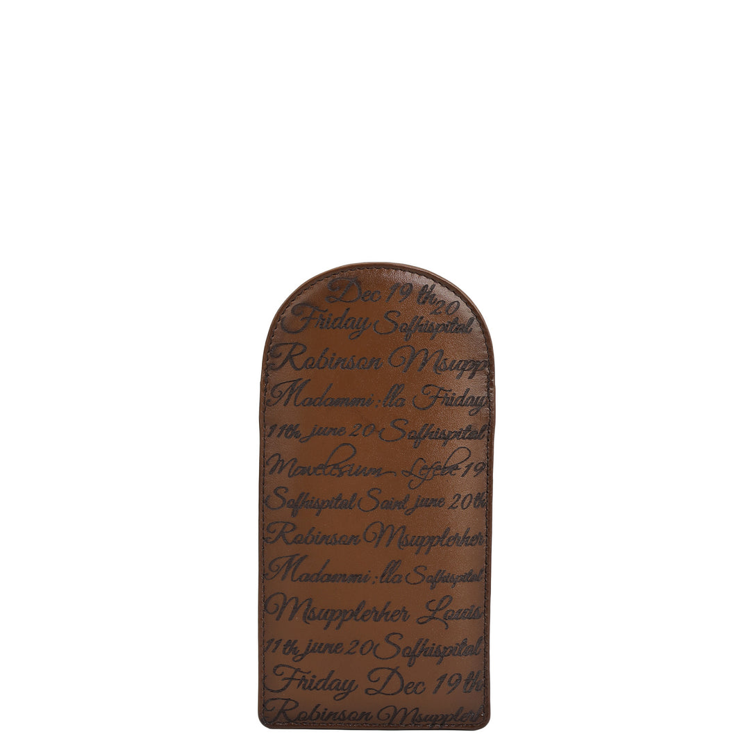 Signato Leather Spectacle Case - Cognac