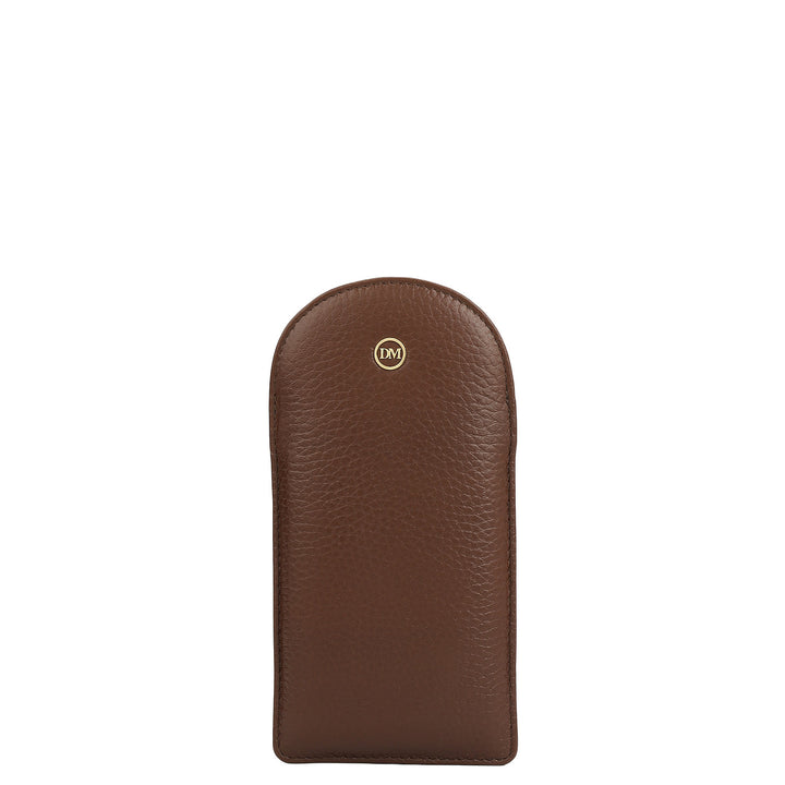 Wax Leather Spectacle Case - Espresso