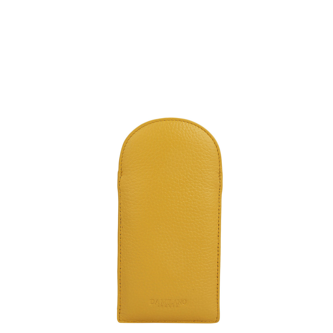 Wax Leather Spectacle Case - Mimosa