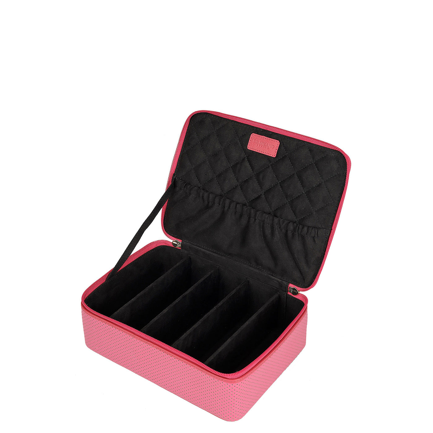 Pun Leather Spectacle Case - Hot Pink