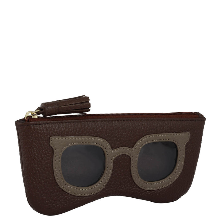 Wax Leather Spectacle Case - Espresso