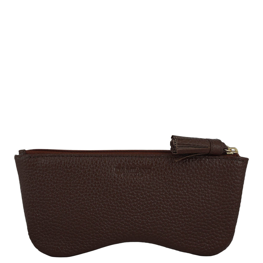 Wax Leather Spectacle Case - Espresso