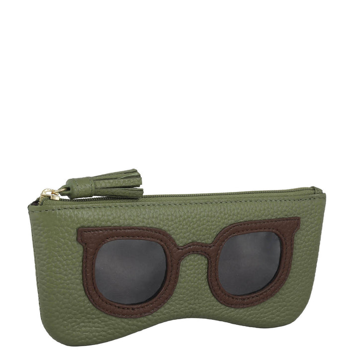 Wax Leather Spectacle Case - Fern