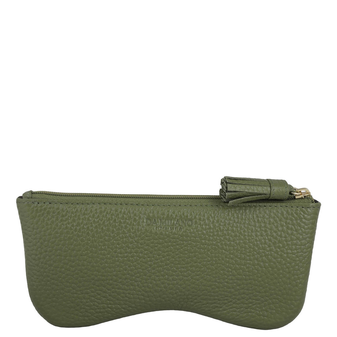 Wax Leather Spectacle Case - Fern