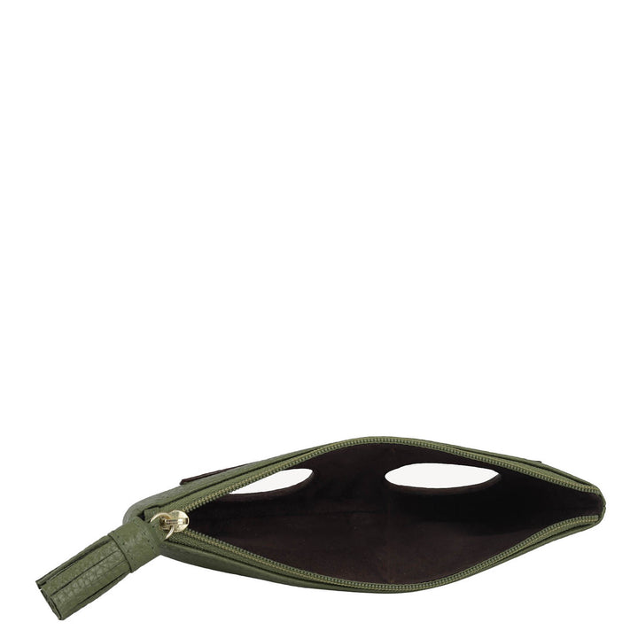 Wax Leather Spectacle Case - Fern