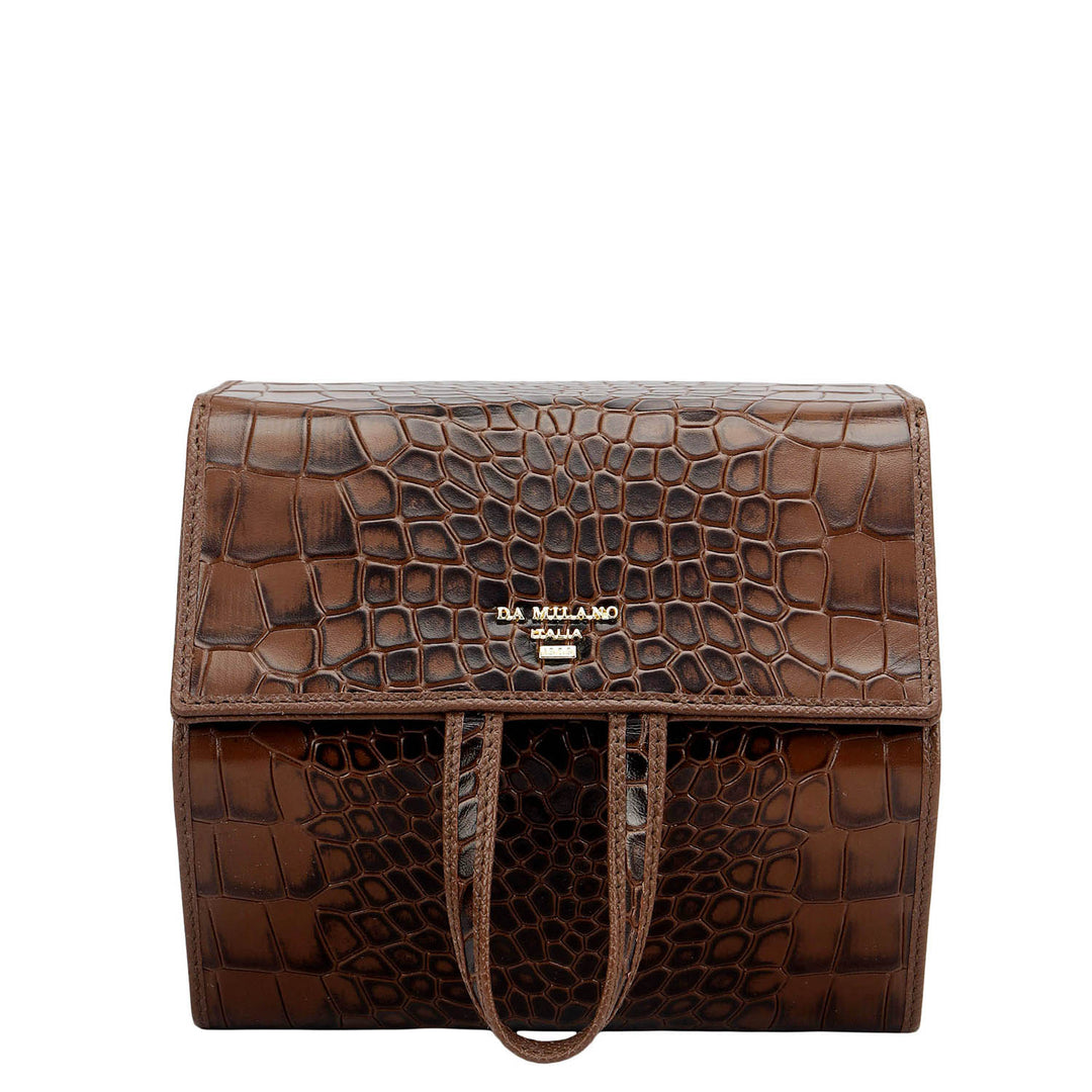 Croco Leather Spectacle Case - Date