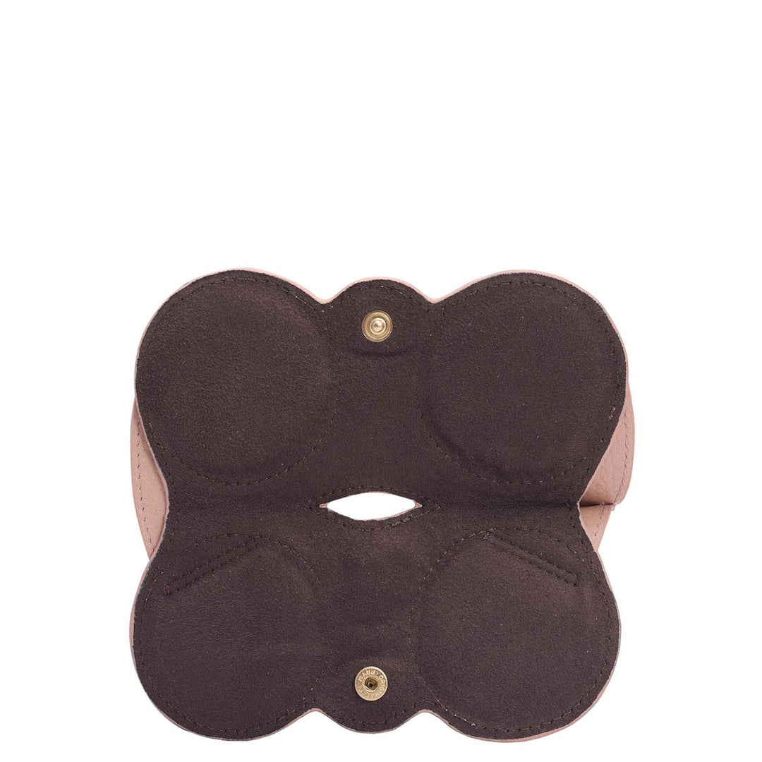 Wax Leather Spectacle Case - Feather