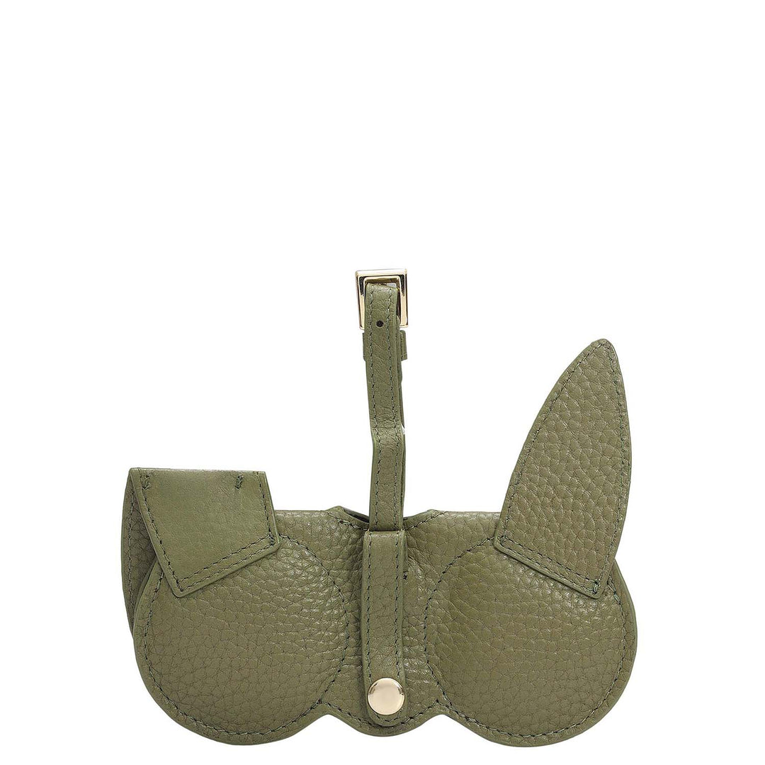 Wax Leather Spectacle Case - Fern