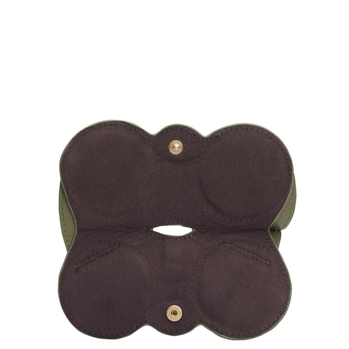 Wax Leather Spectacle Case - Fern