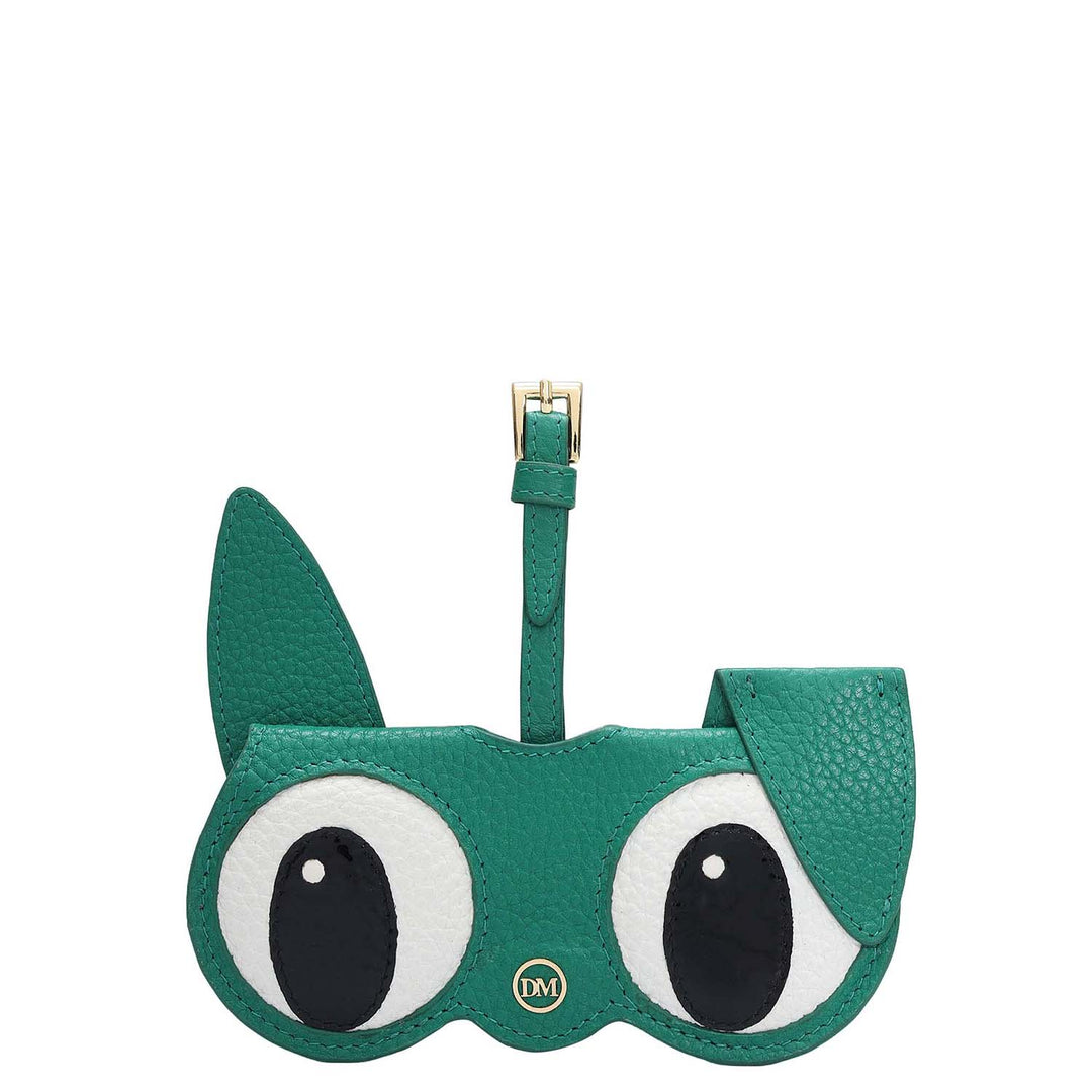 Wax Leather Spectacle Case - Green