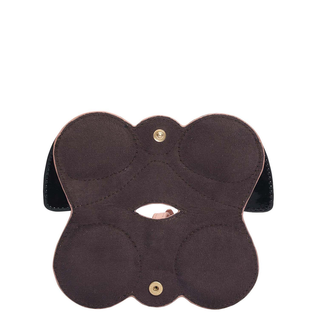 Plain Leather Spectacle Case - Peach