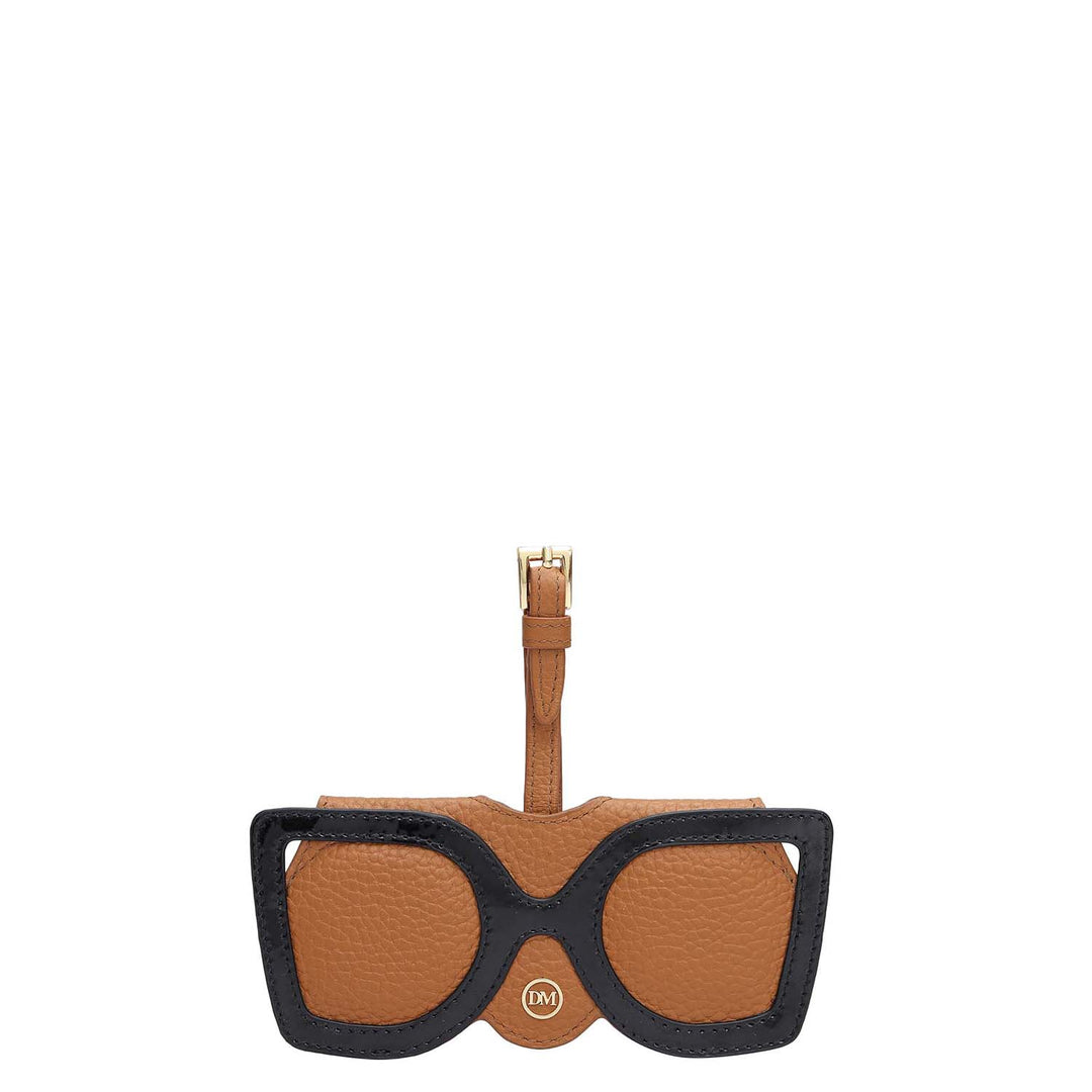 Wax Leather Spectacle Case - Caramel
