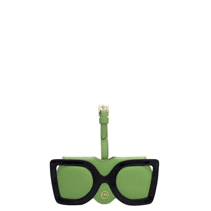 Wax Leather Spectacle Case - Slime