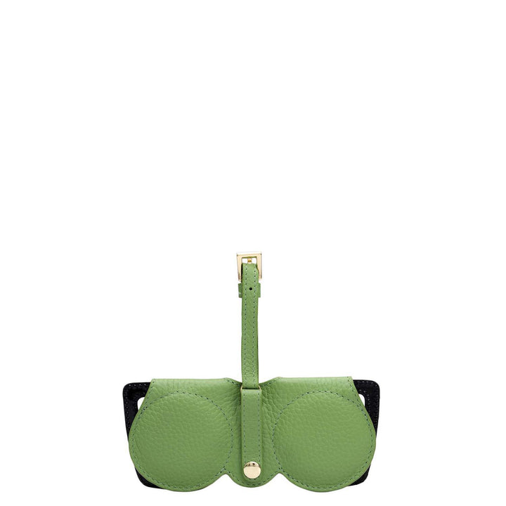 Wax Leather Spectacle Case - Slime