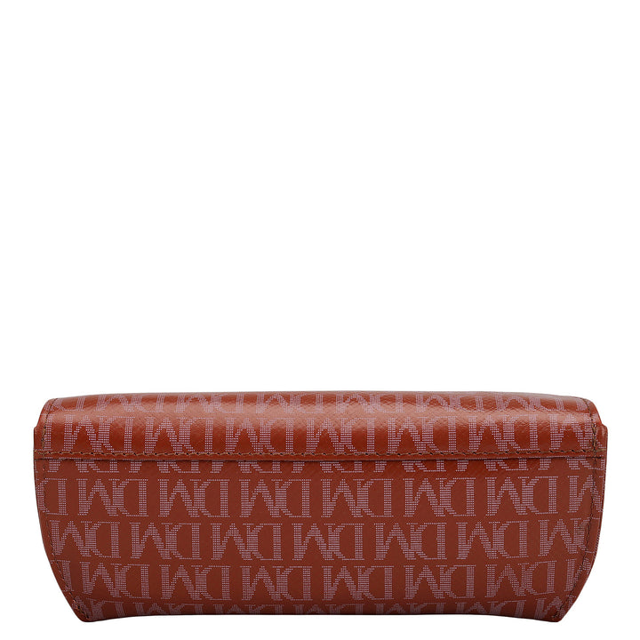 Monogram Leather Spectacle Case - Brick