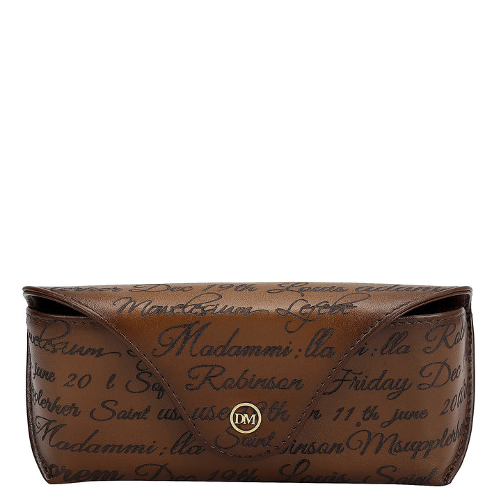 Signato Leather Spectacle Case - Cognac