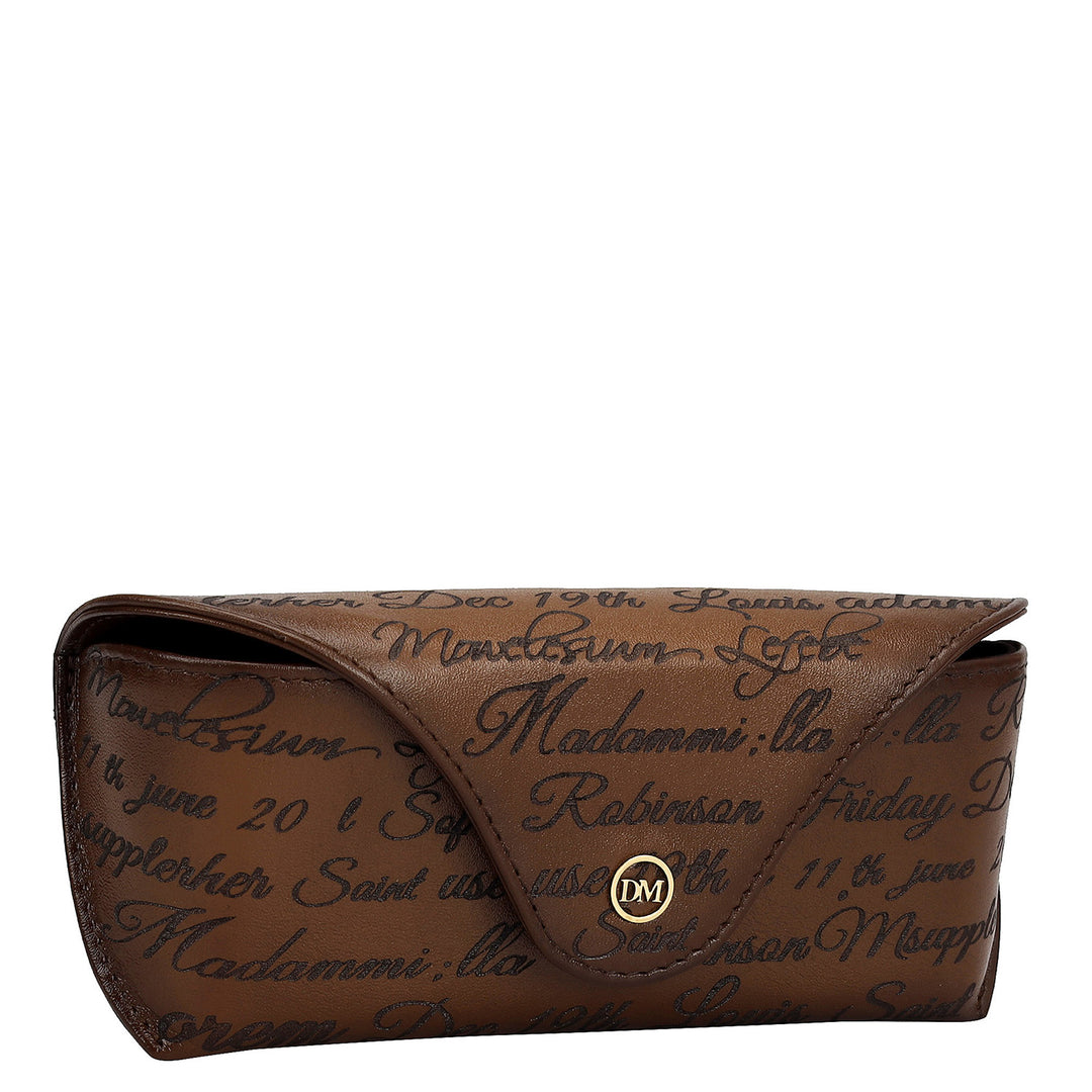 Signato Leather Spectacle Case - Cognac