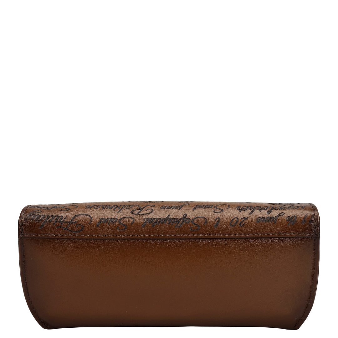 Signato Leather Spectacle Case - Cognac