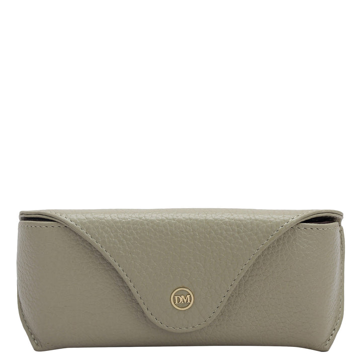 Wax Leather Spectacle Case - Khaki