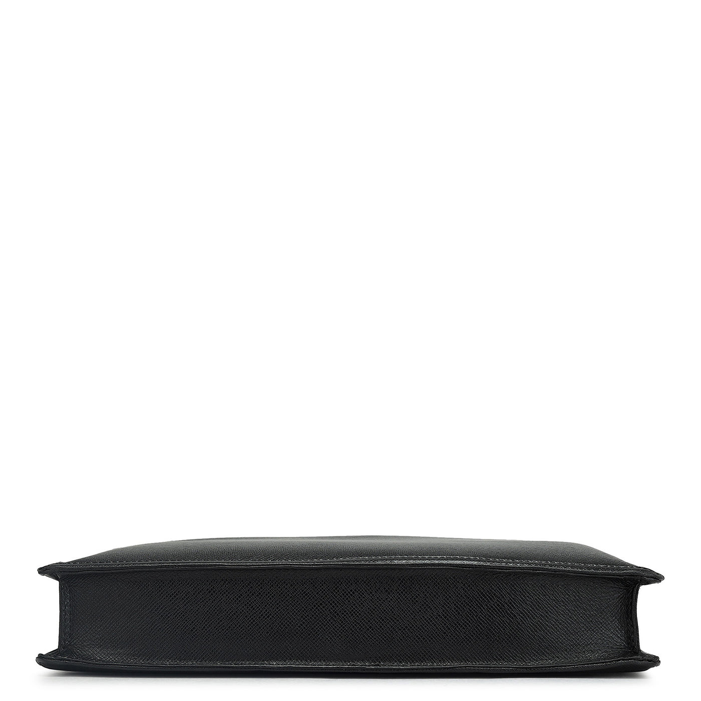 Black Franzy Leather Laptop Sleeve - Upto - 15"