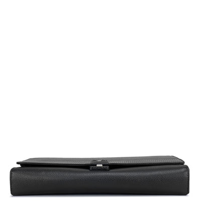 Black Wax Leather Laptop Sleeve - Upto 14"