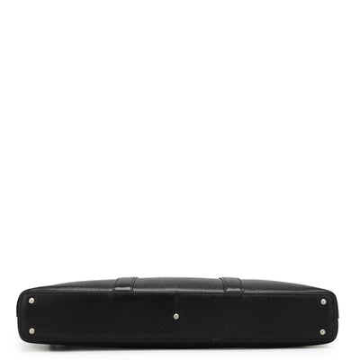 Black Franzy Leather Laptop Sleeve - Upto 16"