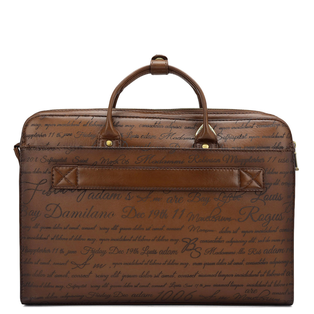 Signato Leather Computer Sleeve - Cognac