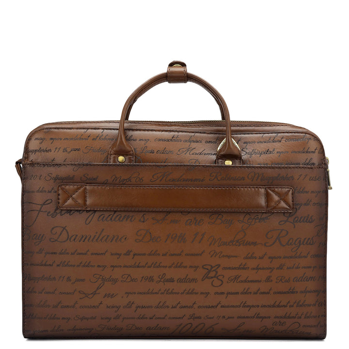 Signato Leather Computer Sleeve - Cognac