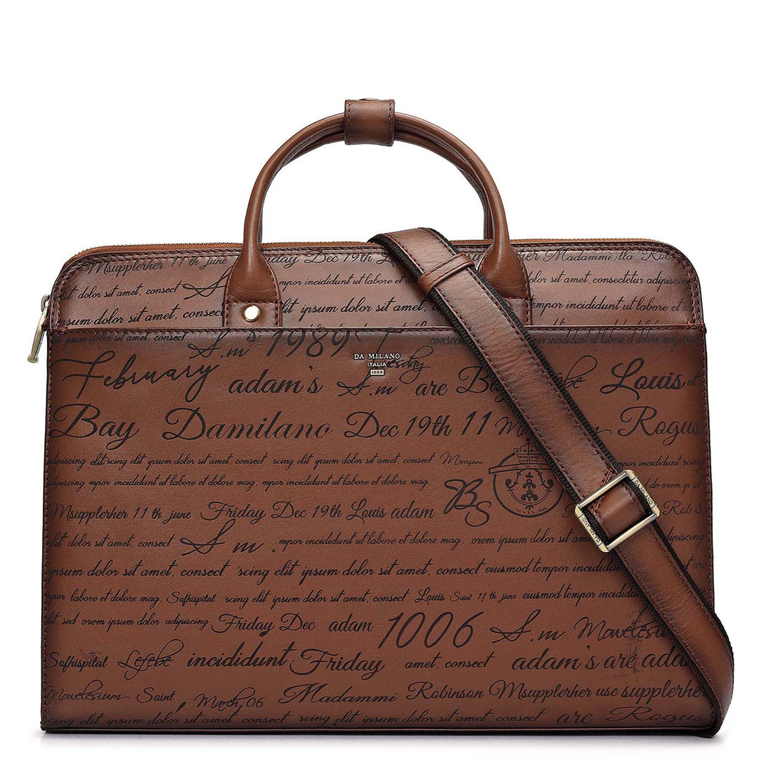 Signato Leather Laptop Sleeve - Cognac