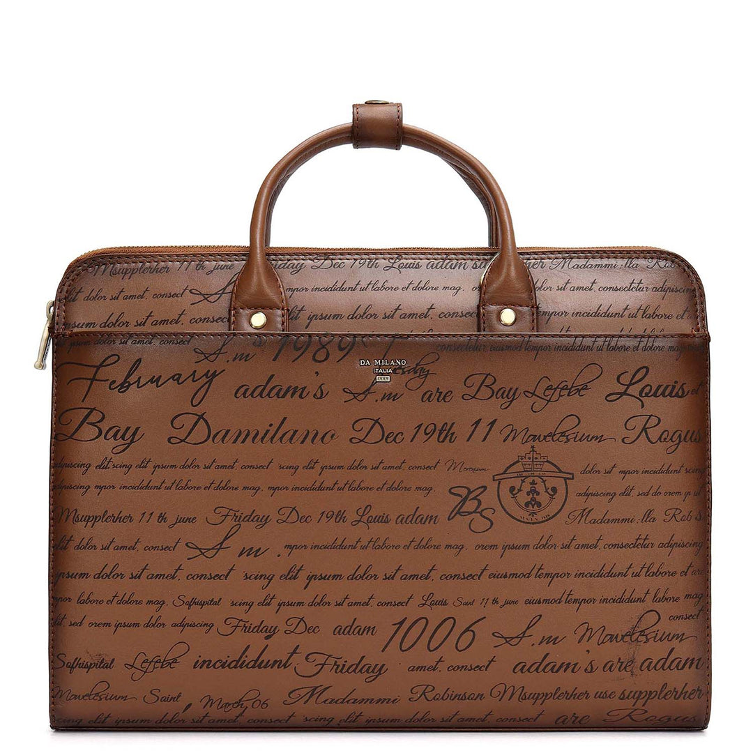 Signato Leather Laptop Sleeve - Cognac