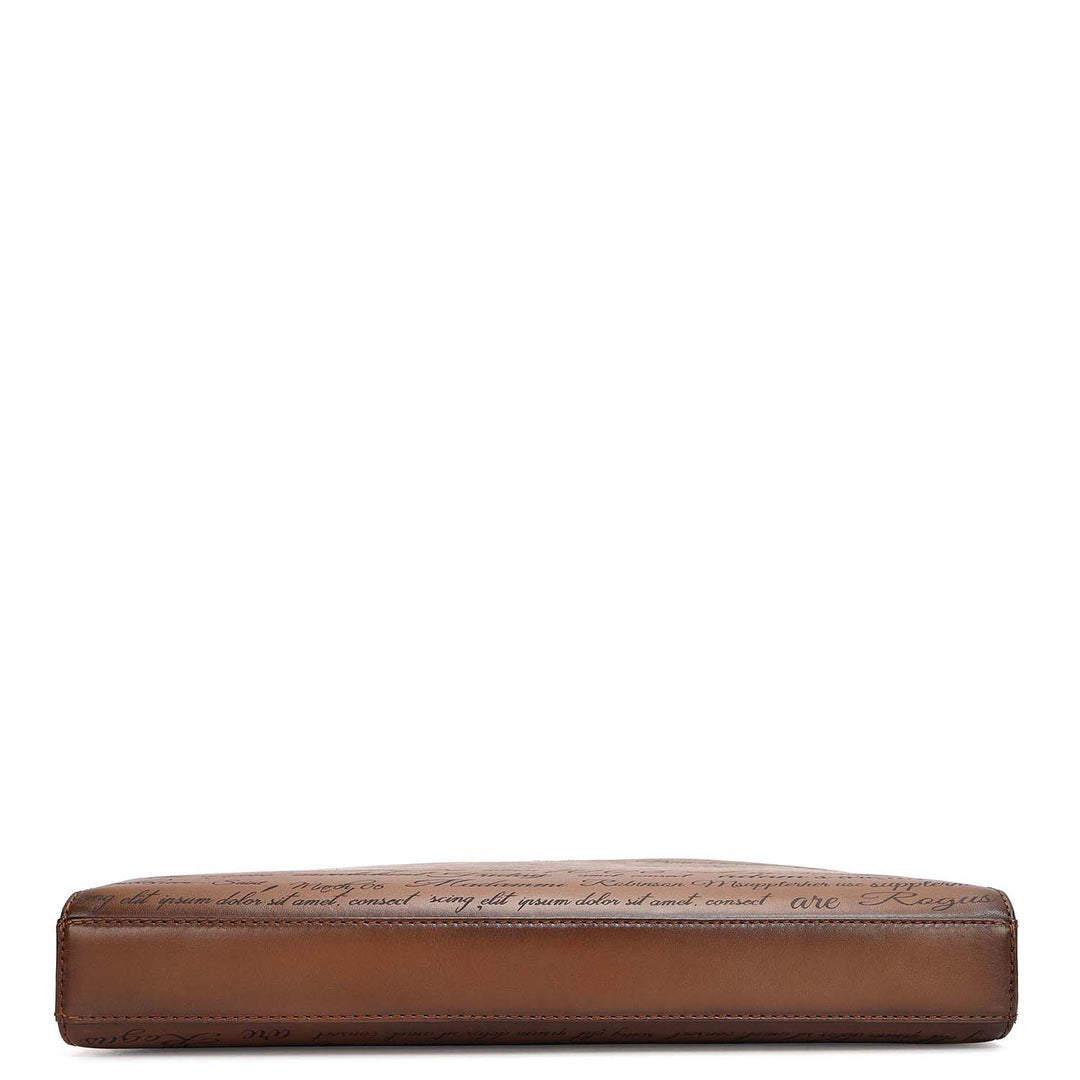 Signato Leather Laptop Sleeve - Cognac