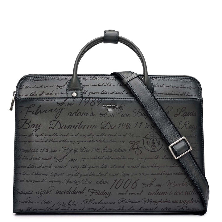 Signato Leather Laptop Sleeve - Grey
