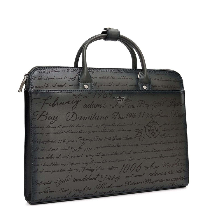Signato Leather Laptop Sleeve - Grey