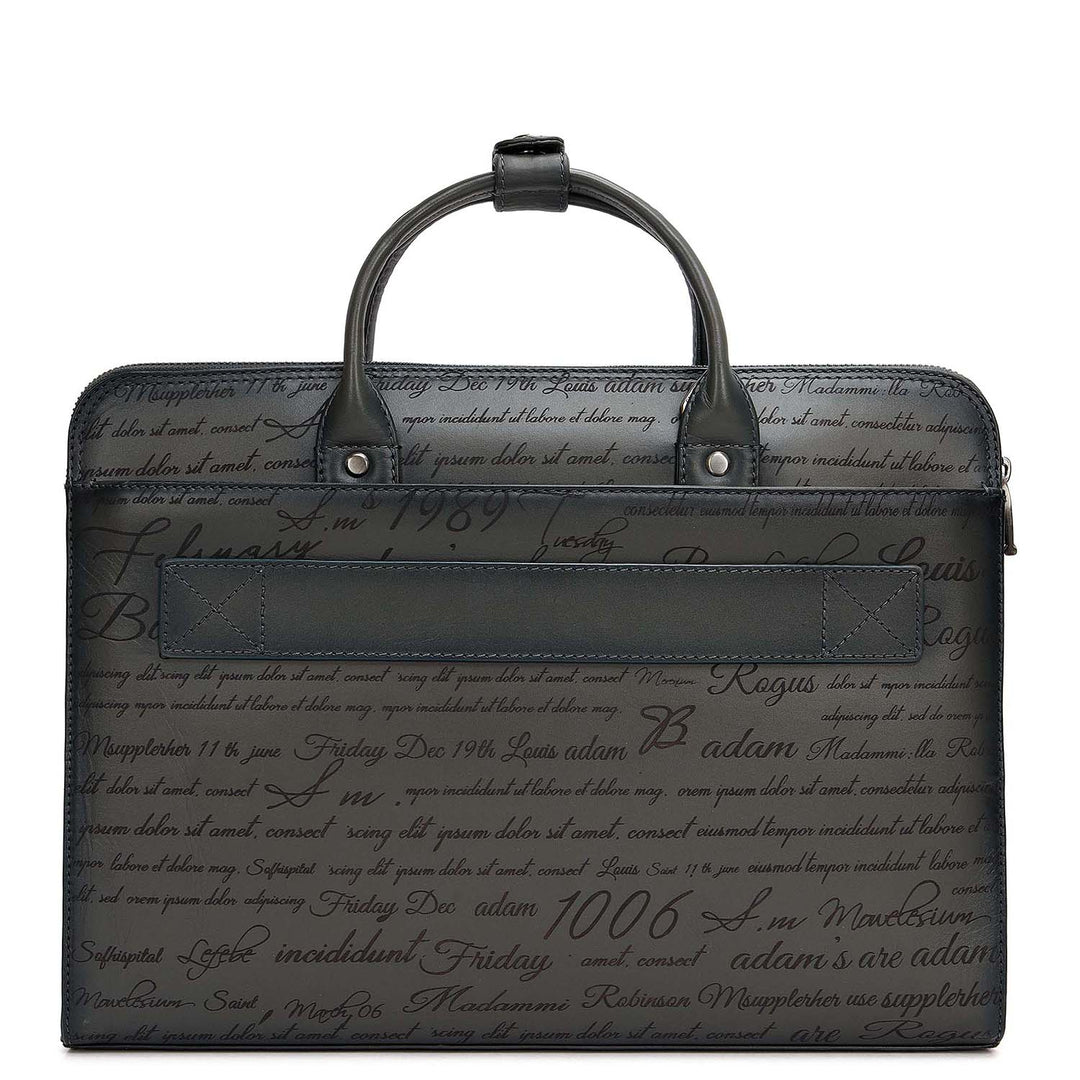 Signato Leather Laptop Sleeve - Grey