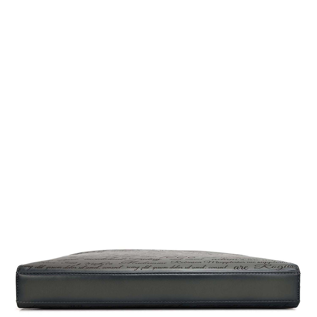 Signato Leather Laptop Sleeve - Grey