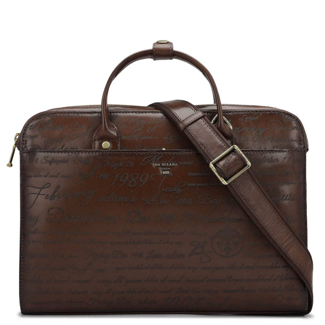 Signato Leather Laptop Sleeve - Cognac