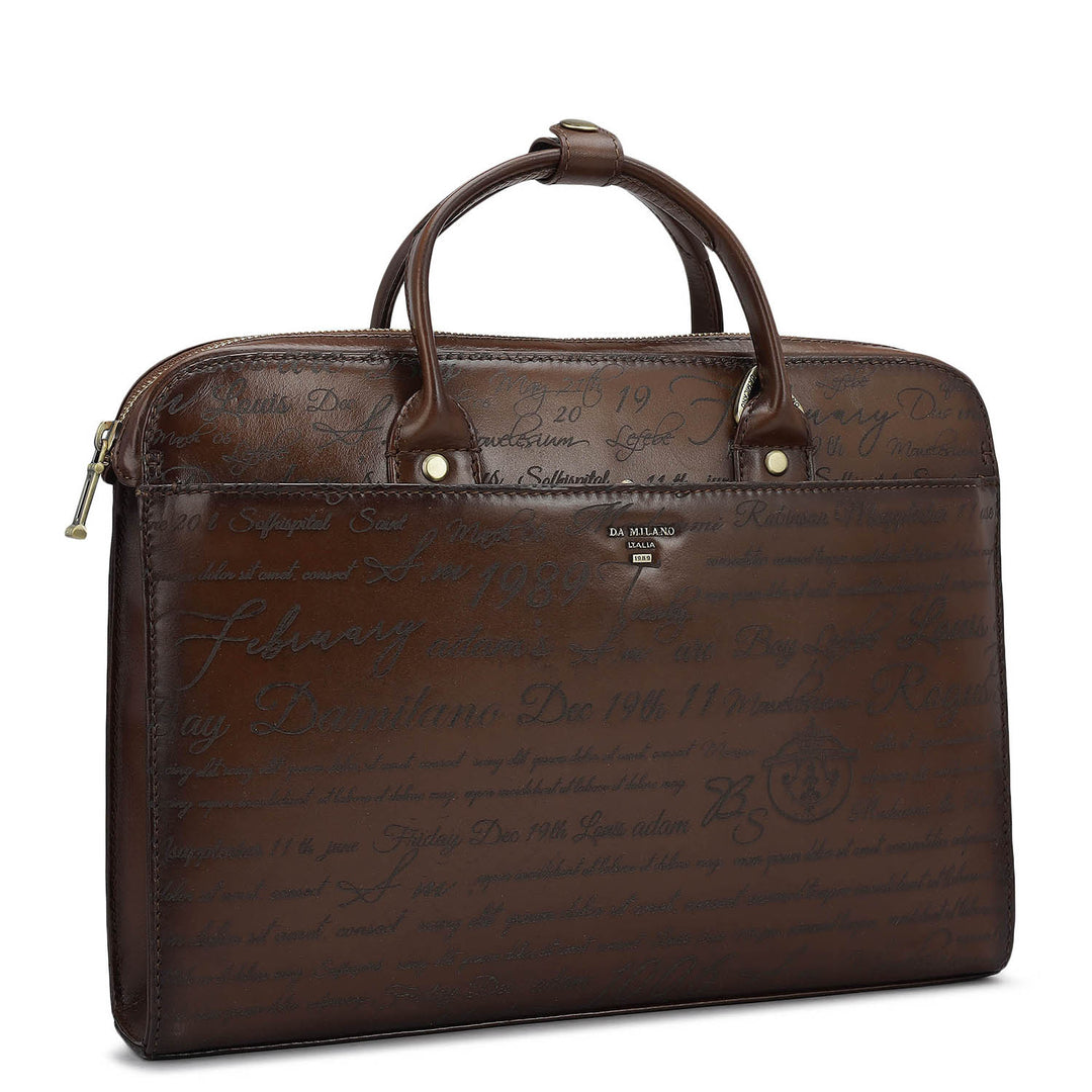 Signato Leather Laptop Sleeve - Cognac