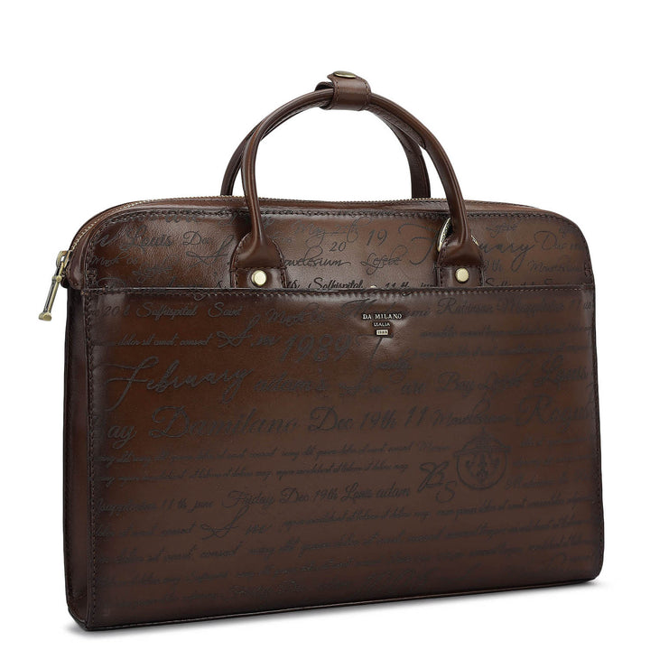 Signato Leather Laptop Sleeve - Cognac