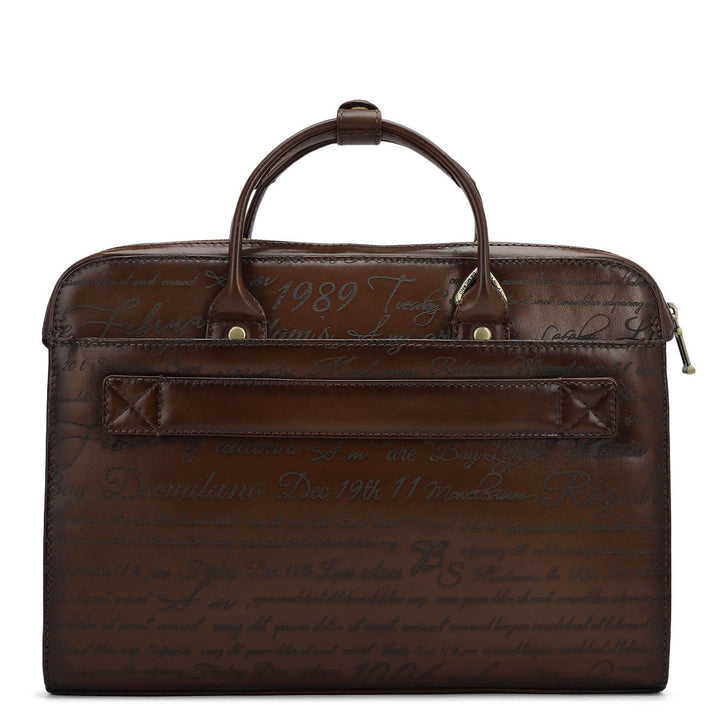 Signato Leather Laptop Sleeve - Cognac