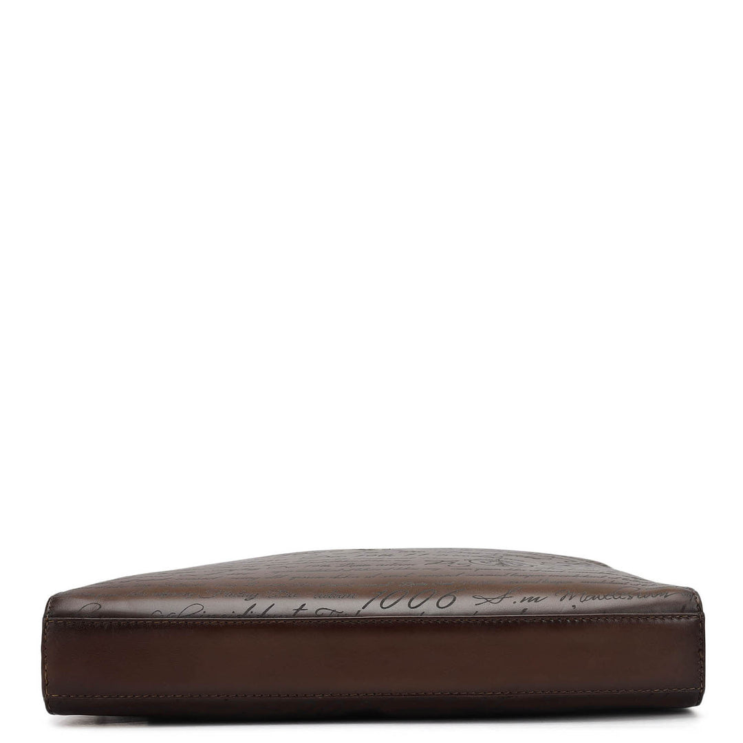 Signato Leather Laptop Sleeve - Cognac