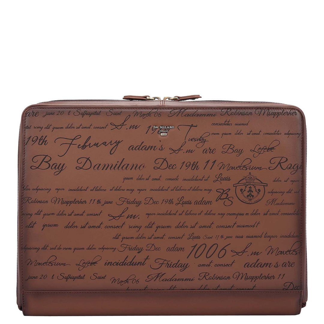 Signato Leather Laptop Sleeve - Cognac