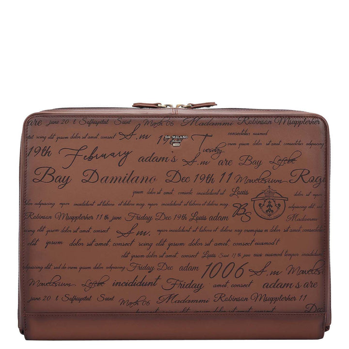Signato Leather Laptop Sleeve - Cognac