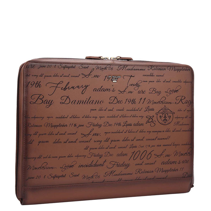 Signato Leather Laptop Sleeve - Cognac