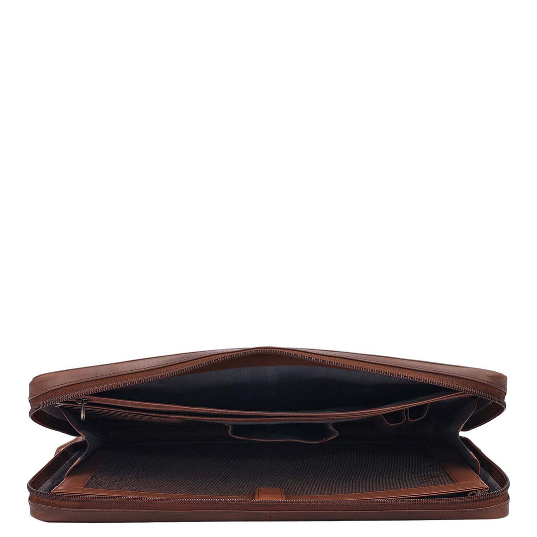 Signato Leather Laptop Sleeve - Cognac