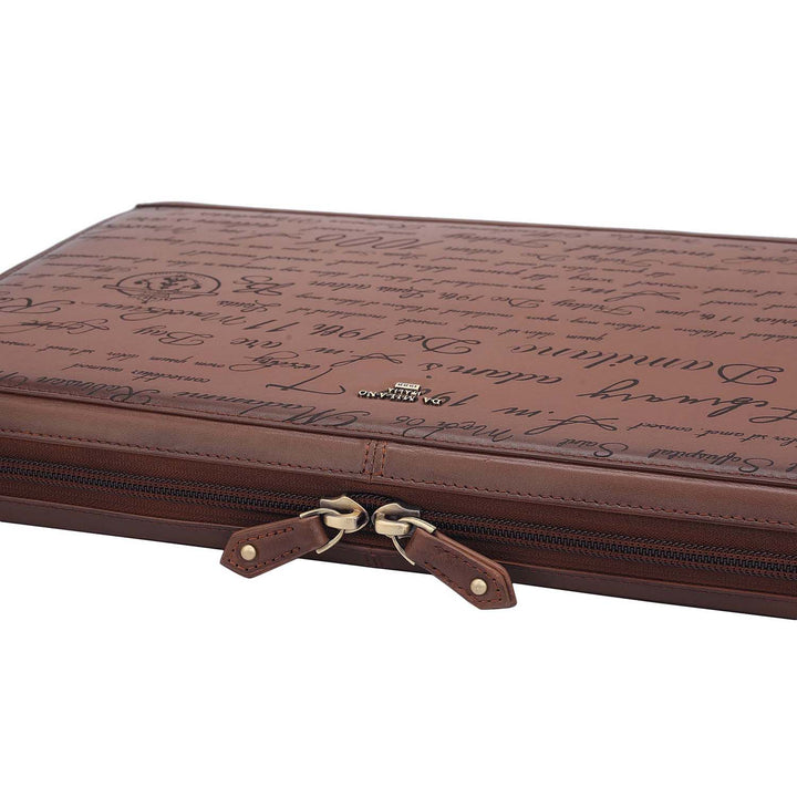 Signato Leather Laptop Sleeve - Cognac