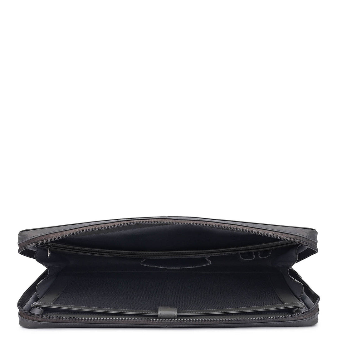 Signato Leather Laptop Sleeve - Grey