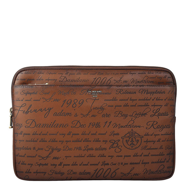 Signato Leather Laptop Sleeve - Cognac