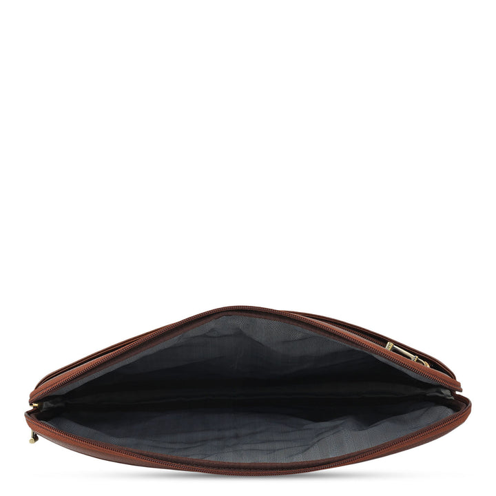 Wax Leather Laptop Sleeve - Espresso